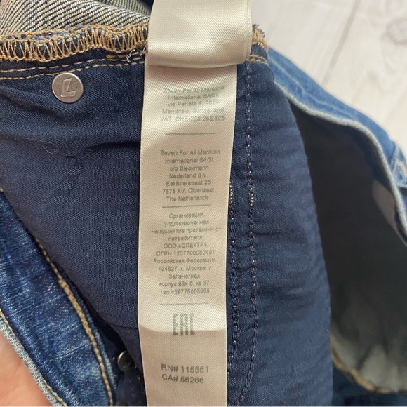 7 For All Mankind Dark Blue Denim Jeans size 30 - Picture 10 of 10